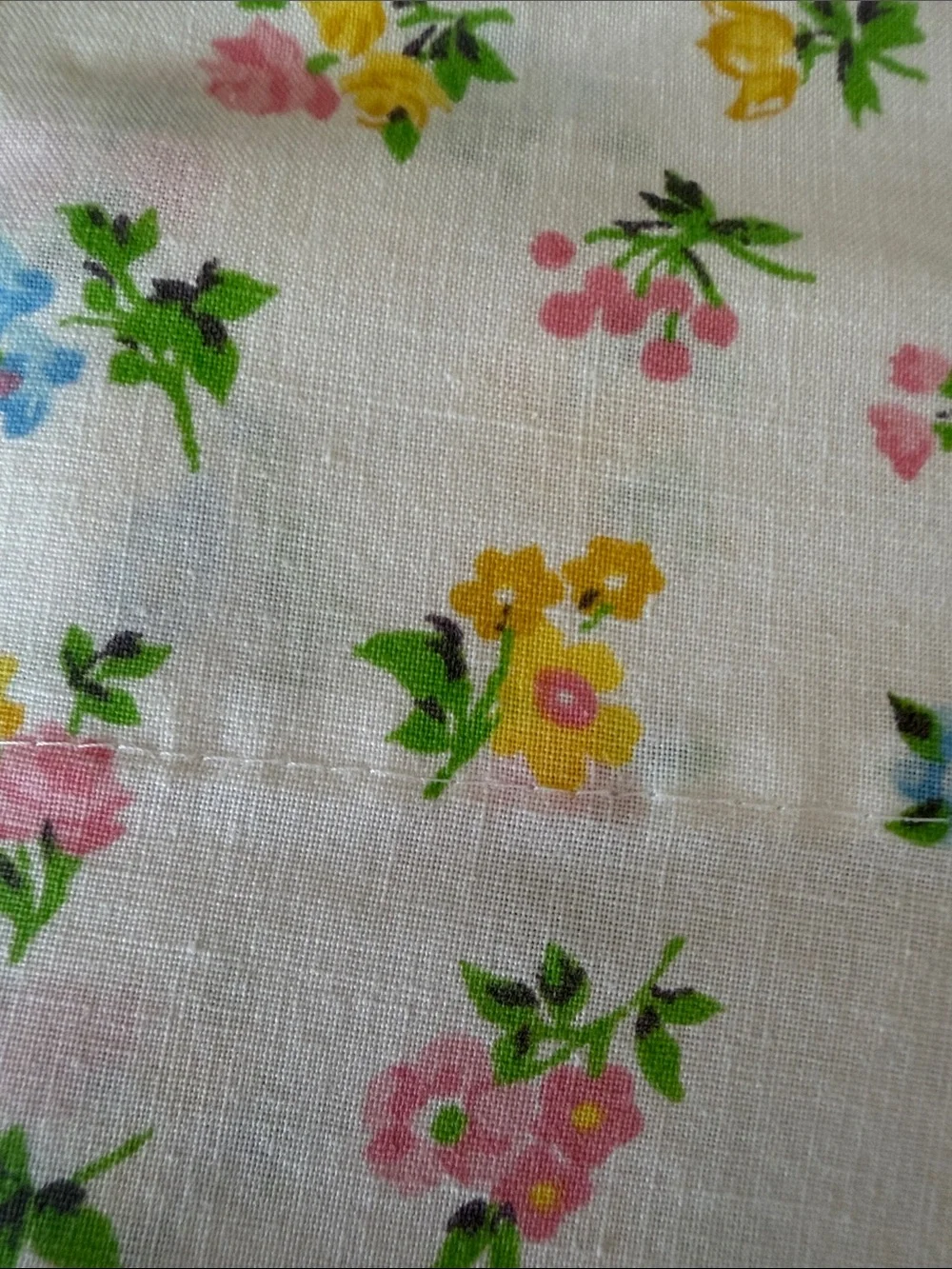 Vintage JCPenny “Christine” Floral King Flat Sheet